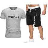 Fog Fear Of God T Shirt & Shorts 2 Piece Set Men'S Summer T-Shirt Sports Short Sleeve Casual