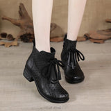 Highway Flat Sandals Spring Zipper Retro Hole Shoes Large Size Thick Heel Sandals for Women