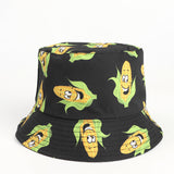 Bucket Hat Fishing Cap Cotton Print Fisherman Hat Printing Men and Women Outdoor Leisure