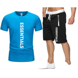 Fog Fear Of God T Shirt & Shorts 2 Piece Set Loose T-Shirt Cotton Men'S Casual Male