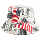 Bucket Hat Fishing Cap Cotton Print Fisherman Hat Spring/Summer Men and Women Street Sun Hat