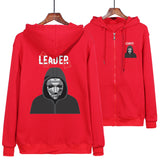 Squid Game Costume Hoodie Casual Zipper Sweater for Men and Women