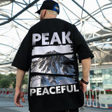 Men T-Shirts Loose Printed Oversize Half Sleeve