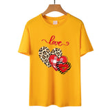 Valentine's Day T Shirt Short-Sleeved Men's and Women's Letter Printed T-shirt Top