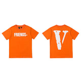 Vlone T Shirt Loose Men'S And Women'S Reflective T-Shirt Summer