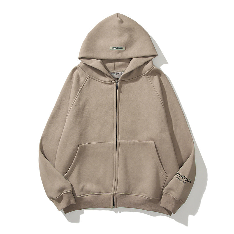 Cardigan Baseball Jacket Fog Double-Line Sweater Women's Thin Three-Dimensional Printed Full-Zip Cardigan