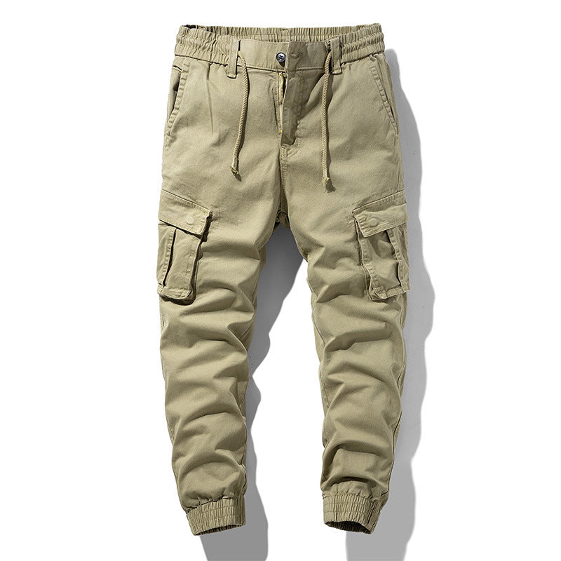 Cuffed Cargo Pants Men's Clothing Summer Casual Pants