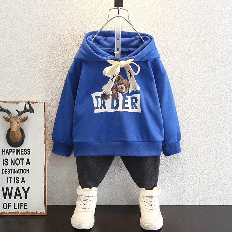 Toddler Boys Sweater Boy's Hoody Hooded Autumn Clothing