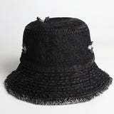 Denim Bucket Hat Fishing Cap Cotton Print Fisherman Hat Female Burr Fashion Sun Hat