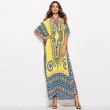 Gypsy Style Dresses plus Size Printed Casual Fashion Robe Beach Dress