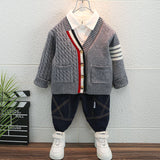 Toddler Boys Sweater Cardigan Autumn Sweater Coat