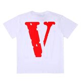 Vlone T Shirt Men'S And Women'S V Couple Wear Men'S And Women'S Round Neck Tee Short Sleeve T-Shirt