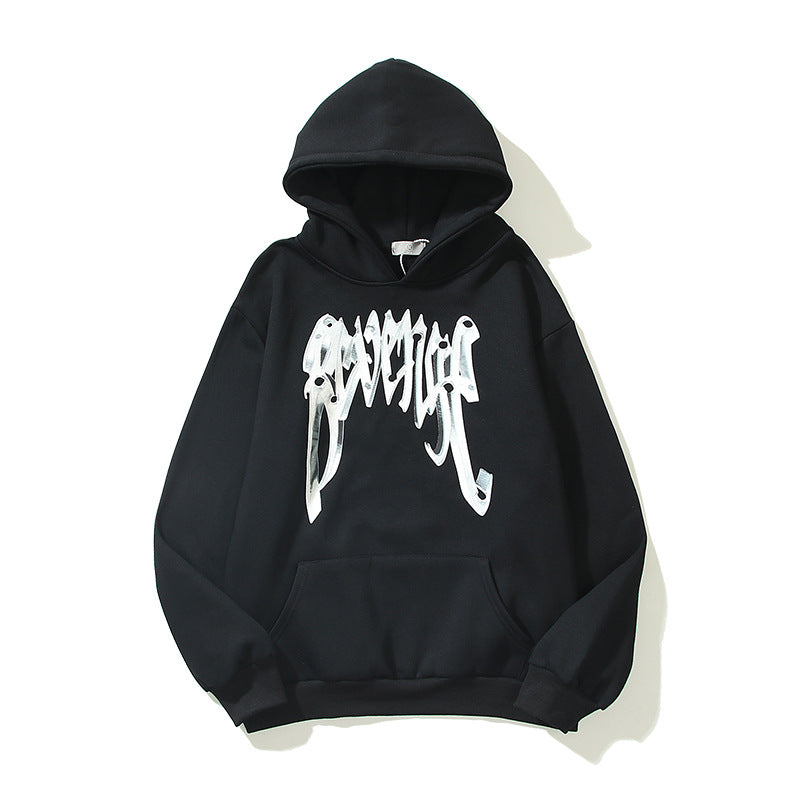 Kanye West Sunday Service Hoodie Autumn And Winter Skull Hat Velvet Padded Hooded Sweatshirt