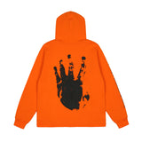Kanye West Sunday Service Hoodie Palm Print Hoodie Fleece-Lined
