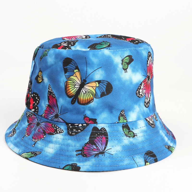 Bucket Hat Fishing Cap Cotton Print Fisherman Hat Spring and Autumn Baby Boy and Girl Summer Printing Pattern