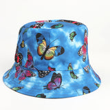 Bucket Hat Fishing Cap Cotton Print Fisherman Hat Spring and Autumn Baby Boy and Girl Summer Printing Pattern