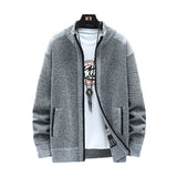 Men's Jackets Autumn and Winter Men's Fleece Padded Coat Sweater