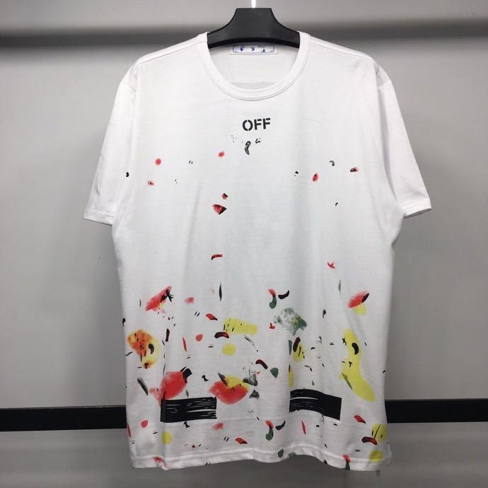 Off White T Shirt One Arrow Men'S Casual Short Sleeve Tshirt Owt