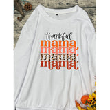 Merry and Bright Sweatshirts round Neck Long Sleeve Sweater Dazzling Color Letters Printed