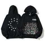 Askyurself Hoodie Fireworks Letter Cashew Hoodie Coat