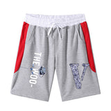 Vlone Shorts Letter Large V Printed Men'S Casual Shorts Summer Loose