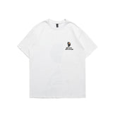 Men T Shitrs Outer Space Astronauts Printed Round Neck