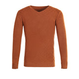 Men's Sweatshirt Fall Winter Men V-neck Slim Fit