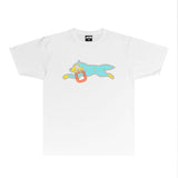 Ice Cream Running Dog T Shirt Loose Printed Audio Rap T-shirt