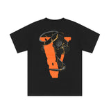 Vlone T Shirt Spring And Summer Large V Printed Loose Shirt