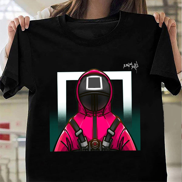 Squid Game Costume Printed Short-Sleeved T-shirt