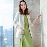 Interview Suit Women's Spring and Autumn Women's Slim Fit Skirt Two-Piece Dress