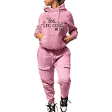 Yes I M Cold Sweatshirts Casual Sweatshirt Sports Suit