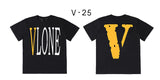 Vlone T Shirt Short Sleeve Couple Loose T-Shirt