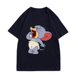 Tom And Jerry T Shirt Loose Half Sleeve Print