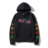 Squid Game Costume Autumn and Winter Squid Game Loose Casual Large Size Hooded Sweater