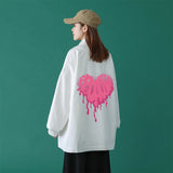 Valentine's Day Jacket Autumn Blue Background Heart Shape Printed plus Size Casual Men's Jacket