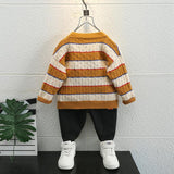 Toddler Boys Sweater Children's Cardigan Spring and Autumn Knitted