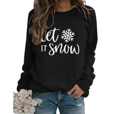 Yes I M Cold Sweatshirts Let It Snow Printed Sports Sweater