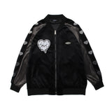 Valentine's Day Jacket Velvet Fabric Love Picture Couple's Outerwear Top Coat