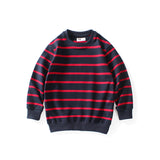 Children Long Sleeve Shirts Spring and Autumn Boy's Hoody Striped Long-Sleeve T-shirt