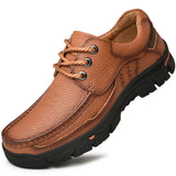 Men's Dress Shoes Classic Leather Oxfords Casual Cushioned Loafer Calf Leather Shoes Business Casual Shoes Men's Shoes Comfortable