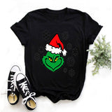 Men and Women Grinch Shirt Christmas Grinch Pattern T-shirt