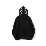 Bape Bearbrick Hoodie Shark Sweater Zipper Reflective