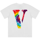 Vlone T Shirt Large V Printed Short Sleeve Loose Couple Men'S And Women'S T-Shirt