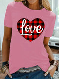Valentine's Day T Shirt Men's Short-Sleeved European and American Top T-shirt
