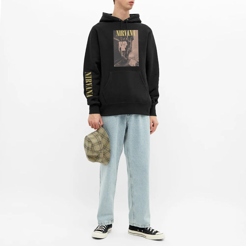 Nirvana Hoodie Cobain Loose-Fitting Hoodie
