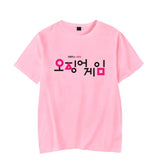 Squid Game Costume Printed Short-Sleeved T-shirt