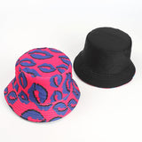 Bucket Hat Fishing Cap Cotton Print Fisherman Hat Outdoor Color Sun-Proof