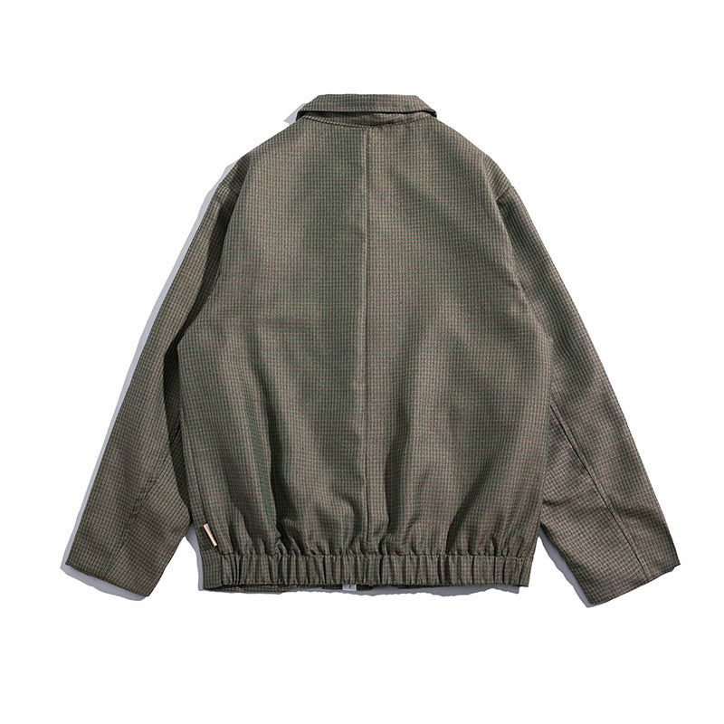 Man Fall Outfis Autumn Boys Lapel Tooling Multi-Pocket Cardigan Baggy Casual Jacket