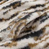 Cardigan Baseball Jacket Autumn and Winter Stand Collar Animal Pattern Lamb Wool Coat